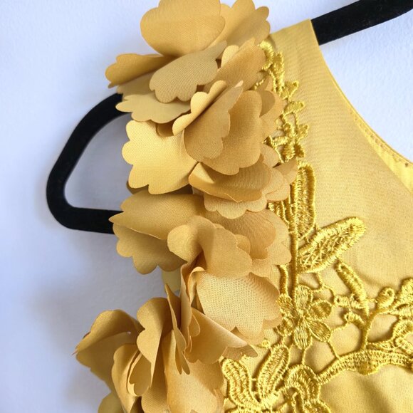 Trish Scully Child Bianca Dress - SUNFLOWER - Size 7 - Picture 5 of 13